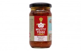 Nutty Yogi Rajasthani Lehsun Chutney   Glass Jar  200 grams
